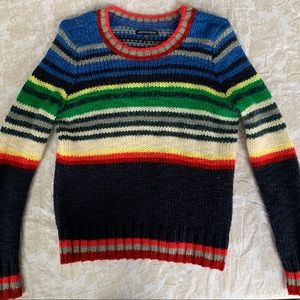 American Eagle Knitted Multi-color Sweater